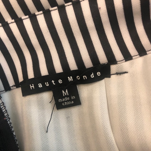 Black and White Striped Skirt - Picture 5 of 7